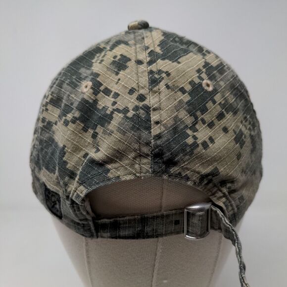 The Game Men's Digital Camo Slideback Hat Green OSFM Embroidered A Logo - Picture 7 of 11